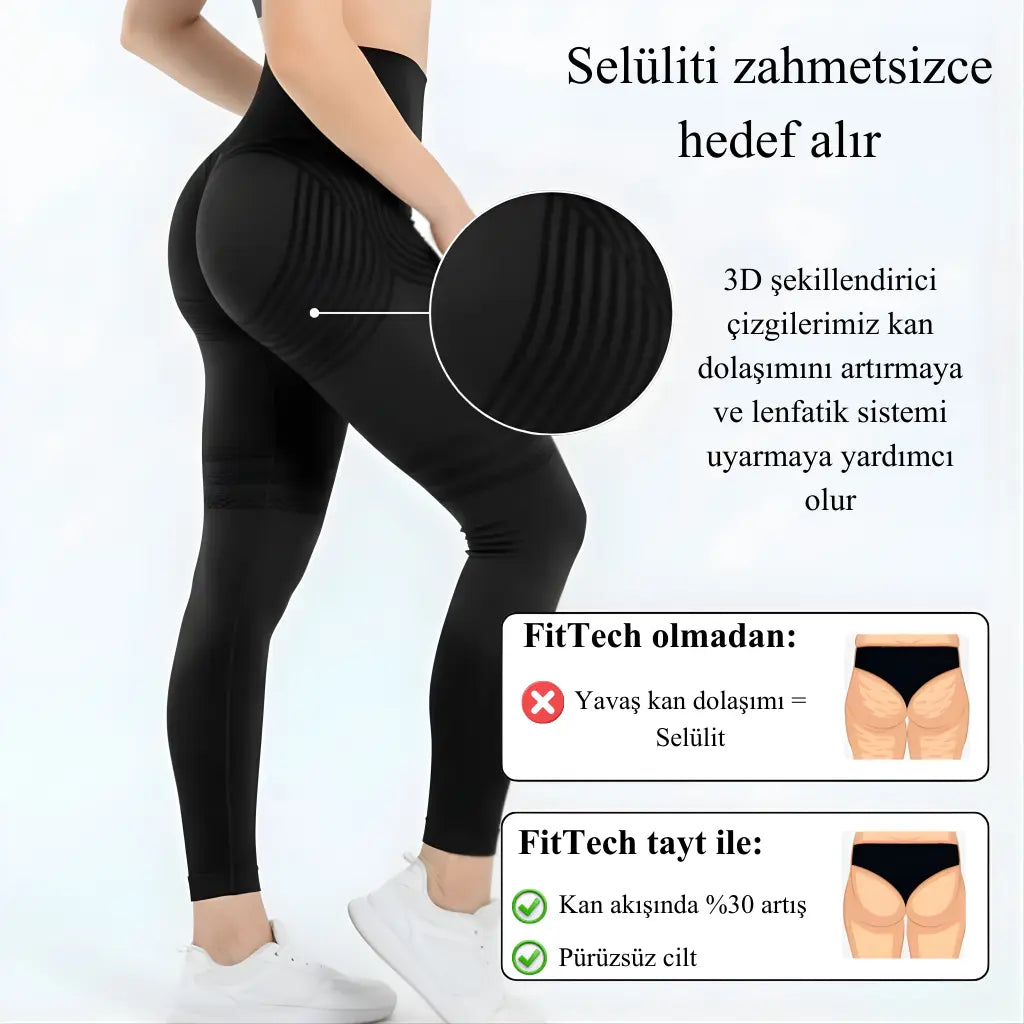 FitTech 3D Şekillendirici Kompresyon Taytı